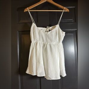 Do-BE White Spaghetti Strap Top Size M (b2